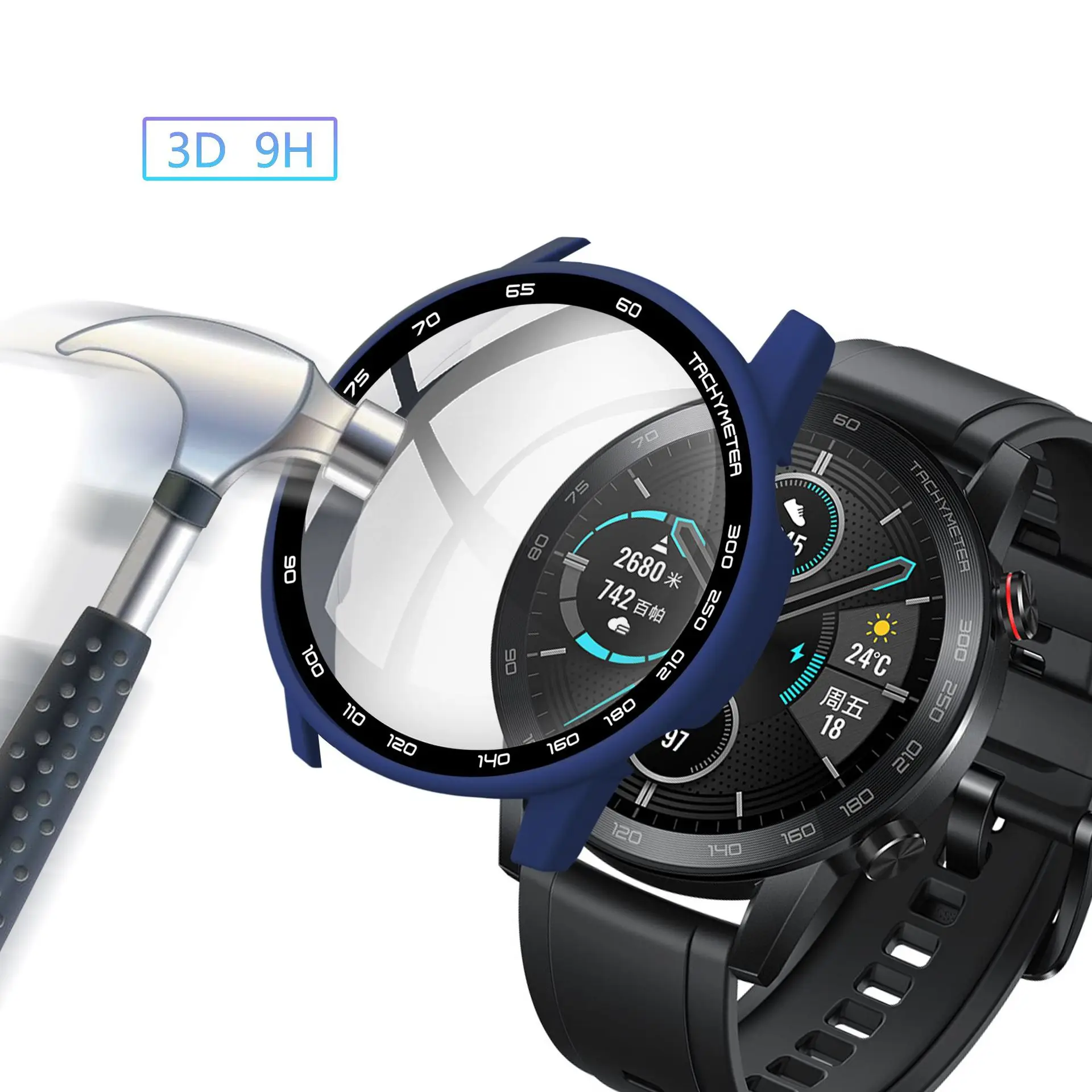 Honor 2 46mm Watch Protective Case Blue All-inclusive — feature 18