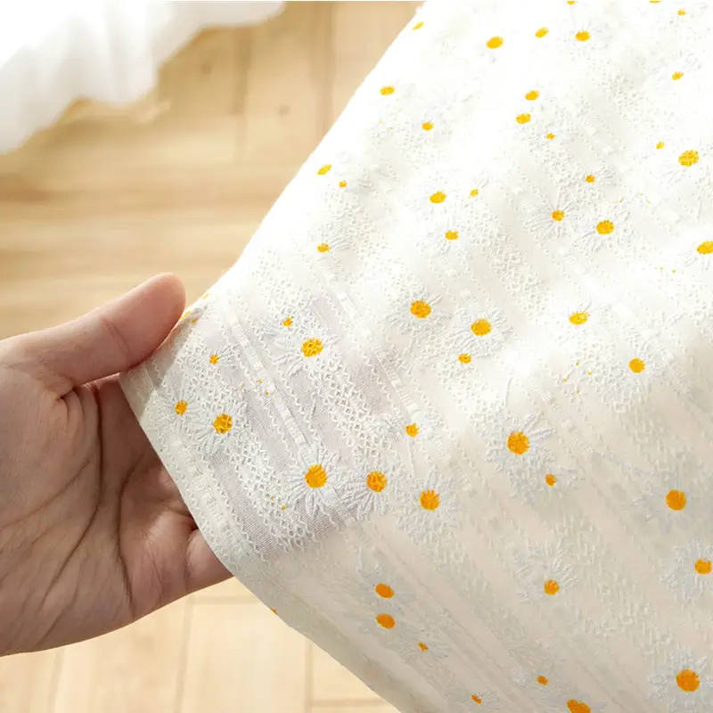 Korean Pastoral Floral Yellow Daisy Tablecloth