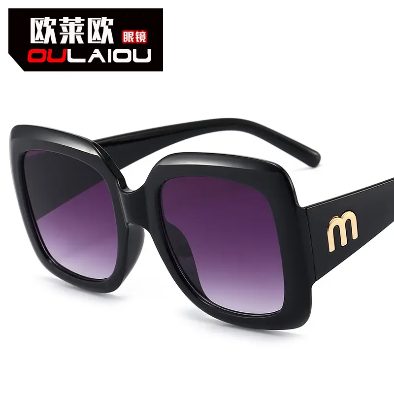 L'oreo Square Frame UV400 Sunglasses Women Red Black - Image 2