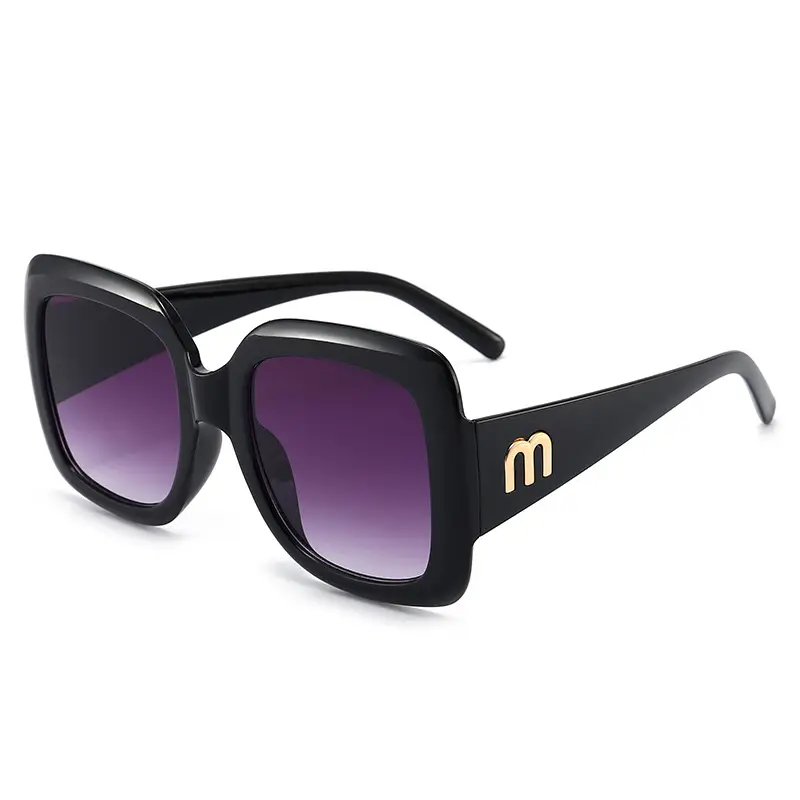 L'oreo Square Frame UV400 Sunglasses Women Red Black - Image 4