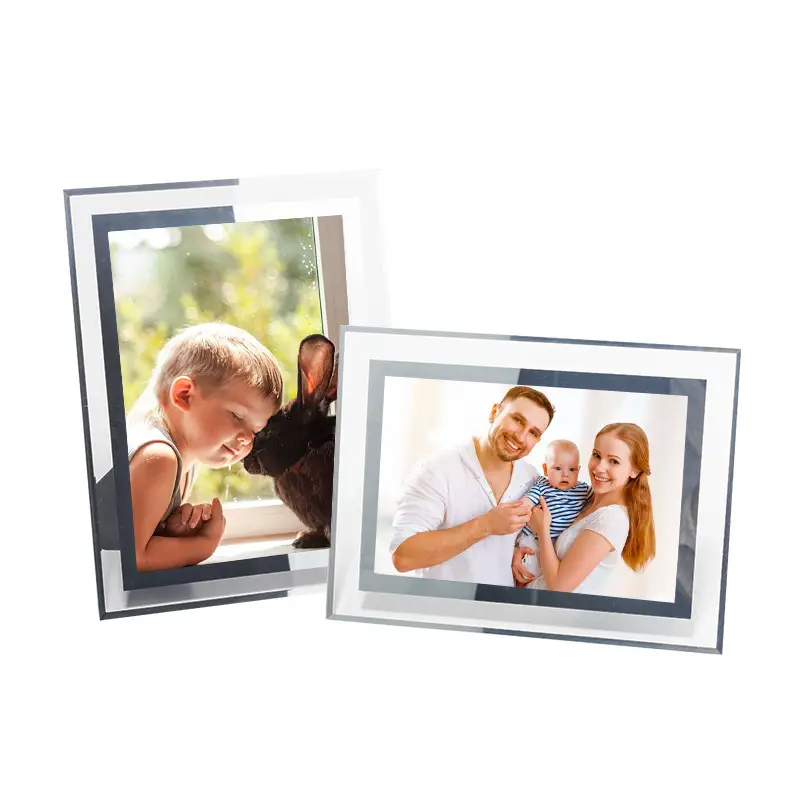 Crystal Glass Photo Frames 45678inch Wall Hanging Business License Framed