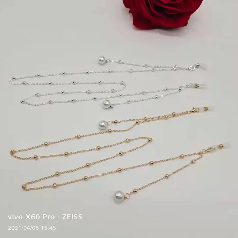 European & American Jewelry Bead Chain Pearl Pendant Accessories - Image 4