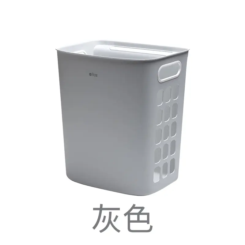 White Wall-Mounted Dirty Clothes Basket - Image 2