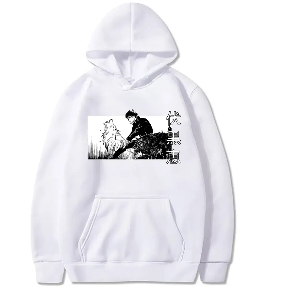 Pink Cross-Over Jujutsu Kaisen Hoodie Sweatshirt for Men - Image 7