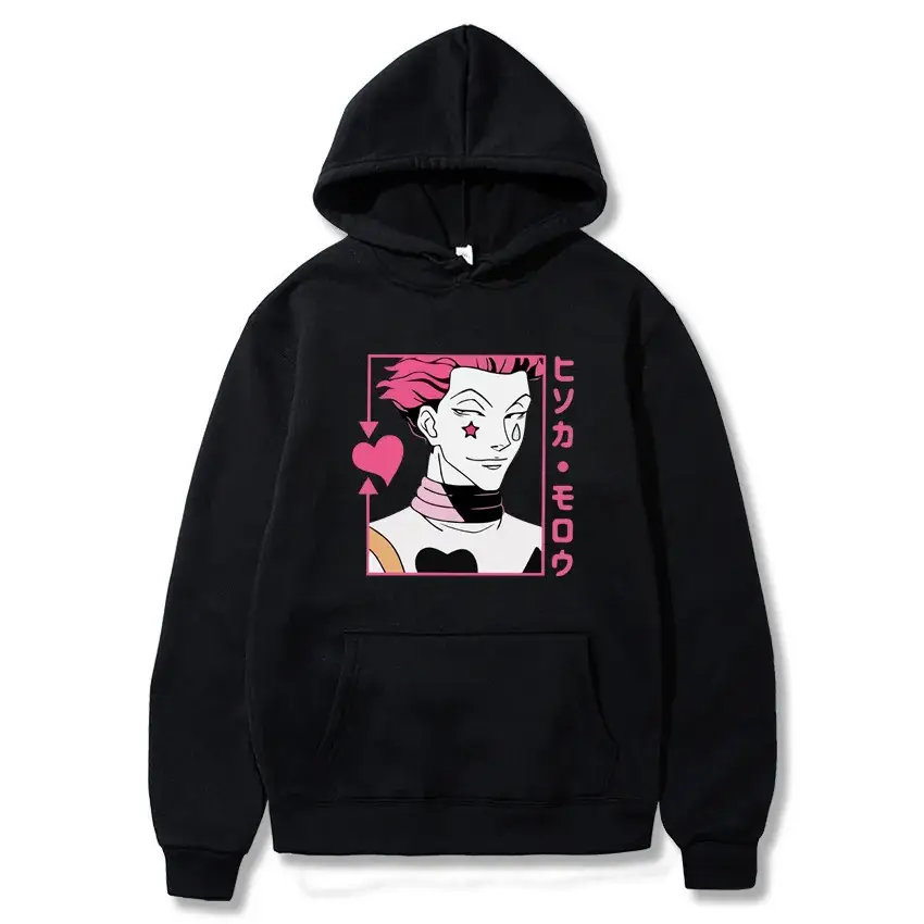 Pink Cartoon Hoodie for Men European Size - Image 3