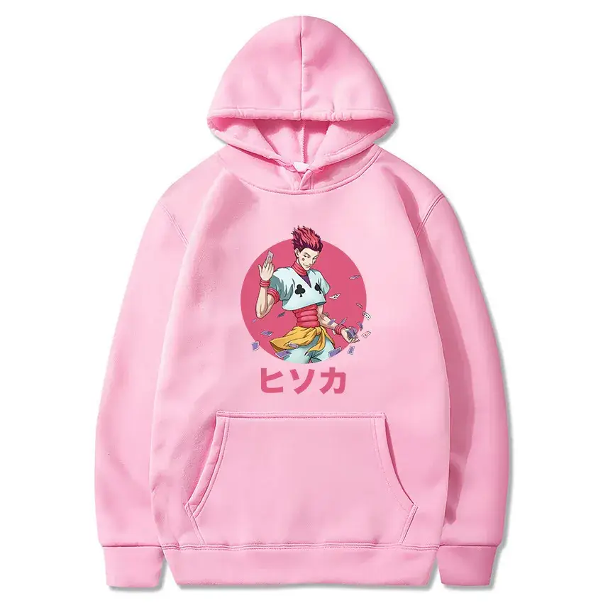 Pink Cartoon Hoodie for Men European Size - Image 8