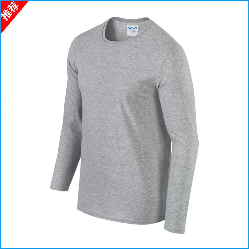 Men Grey Cotton Crewneck Long Sleeve T-Shirt - Image 9