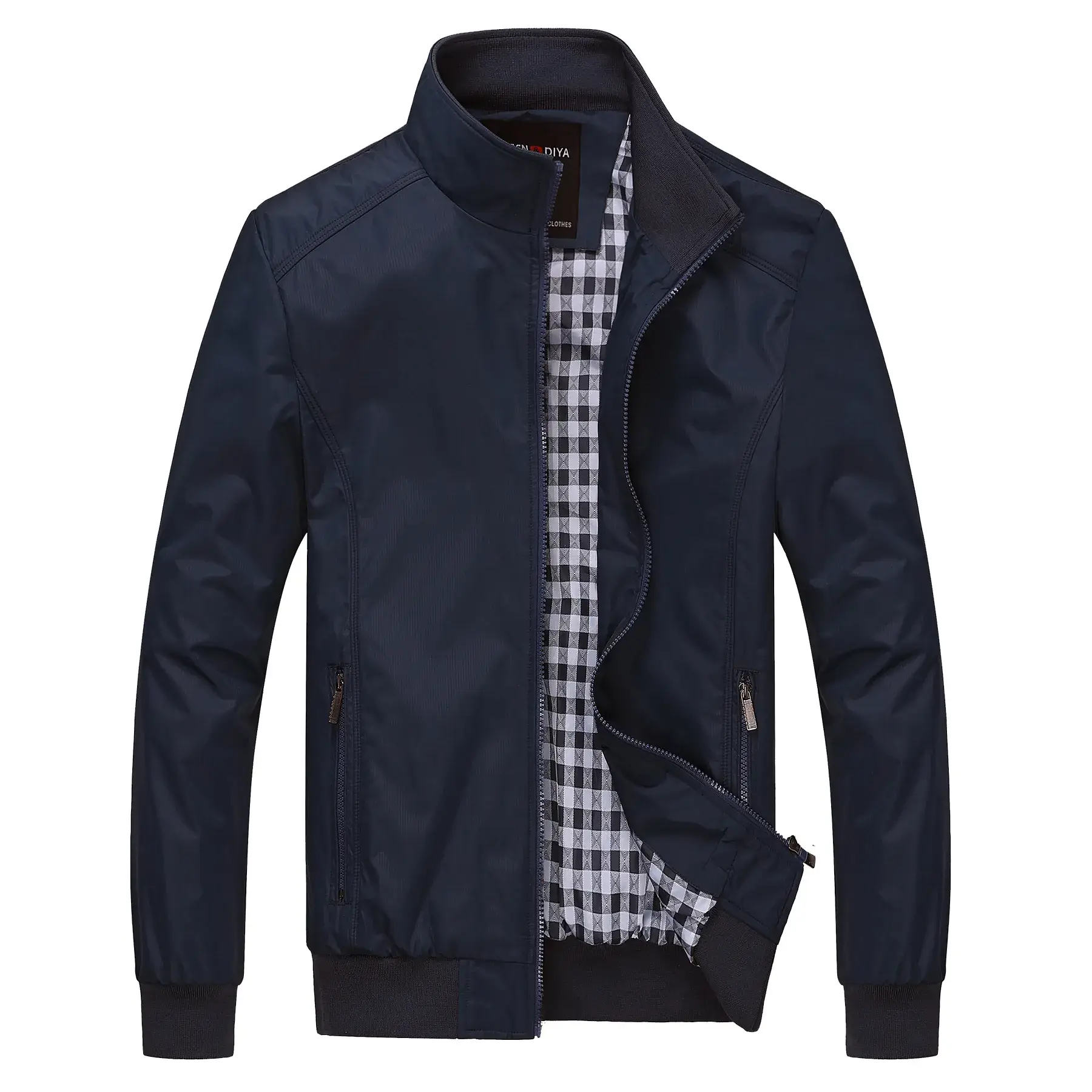 Men's Blue Thickened Jacket Extra Large Casual Coat - Image 4