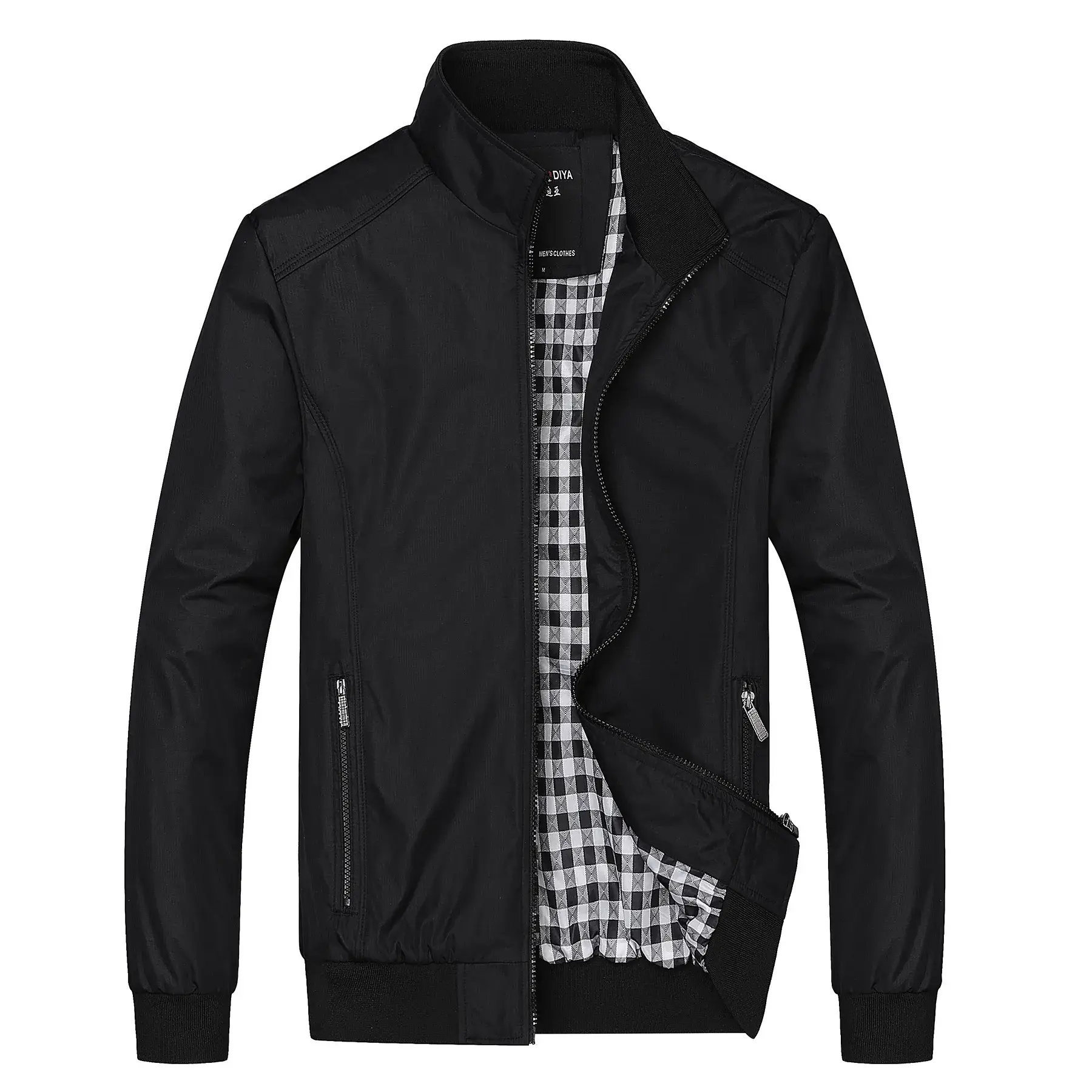 Men's Blue Thickened Jacket Extra Large Casual Coat - Image 2