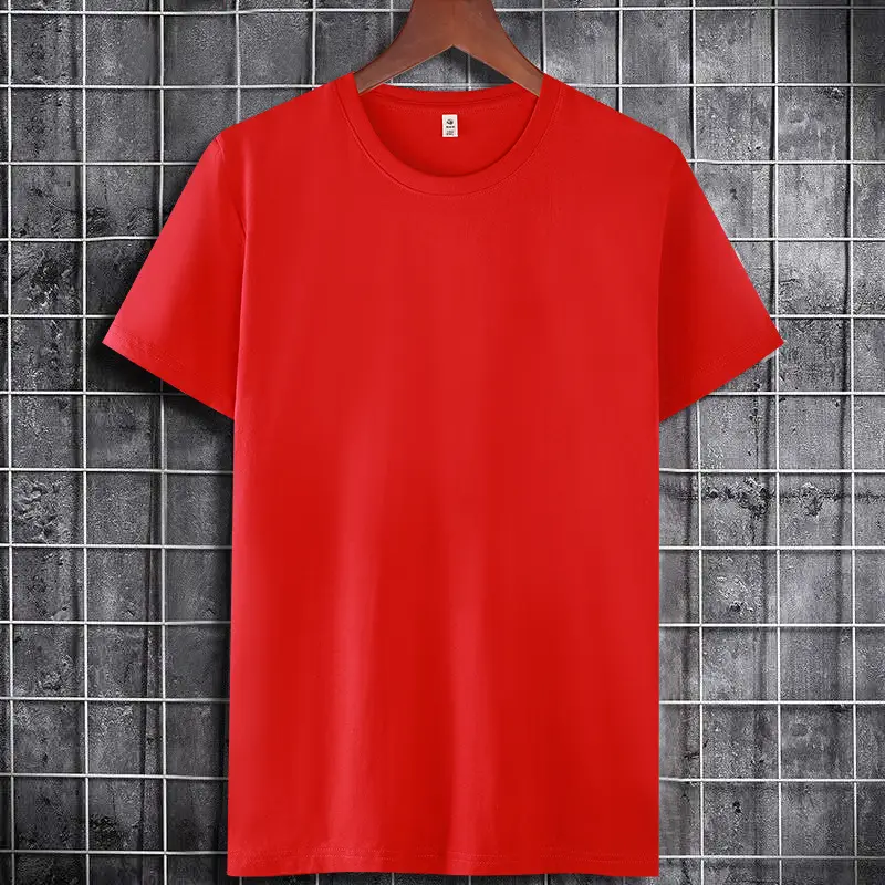 Men Cotton T-Shirt Blue Round Neck - Image 2
