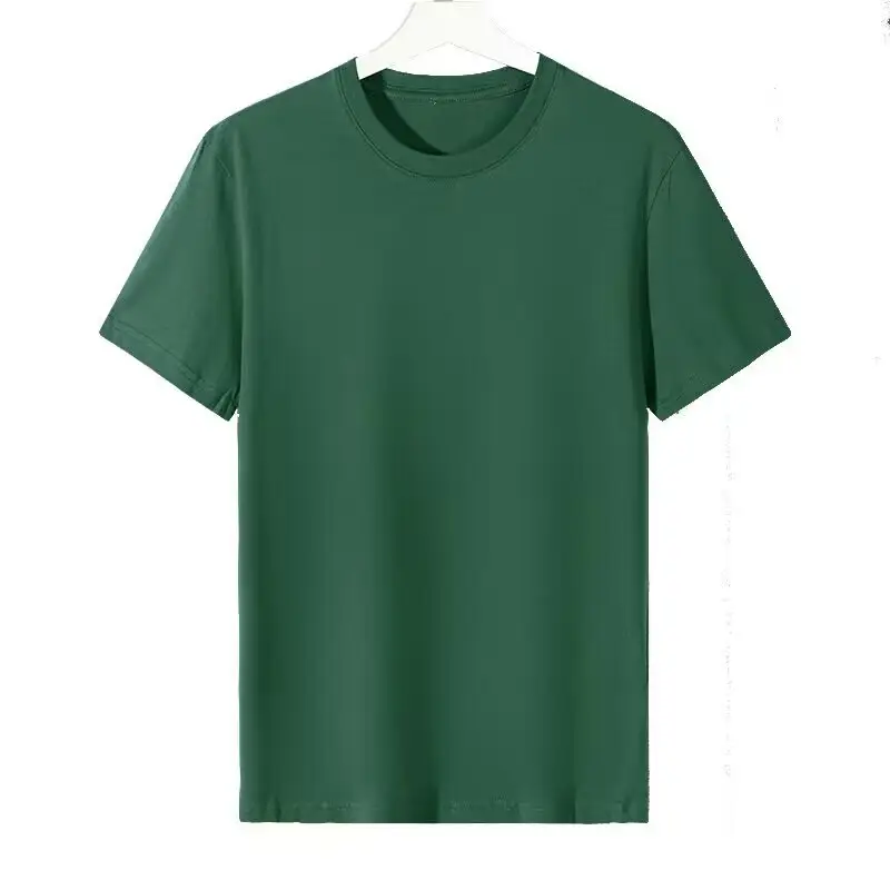 Men Cotton T-Shirt Blue Round Neck - Image 12
