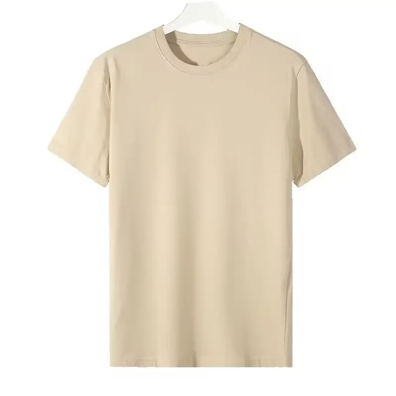 Men Cotton T-Shirt Blue Round Neck - Image 17