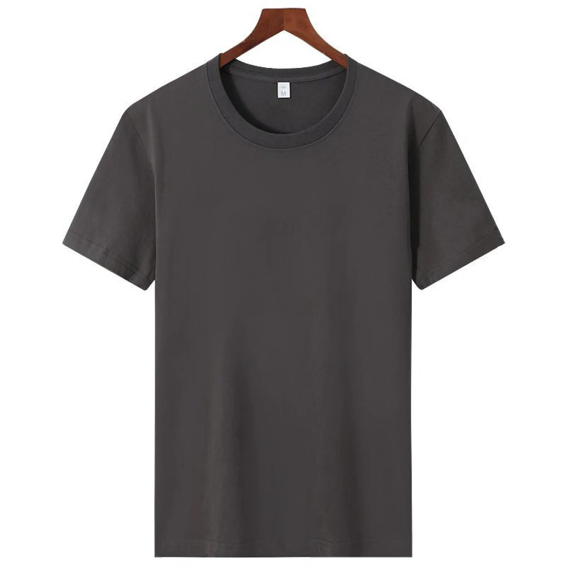 Men Cotton T-Shirt Blue Round Neck - Image 9
