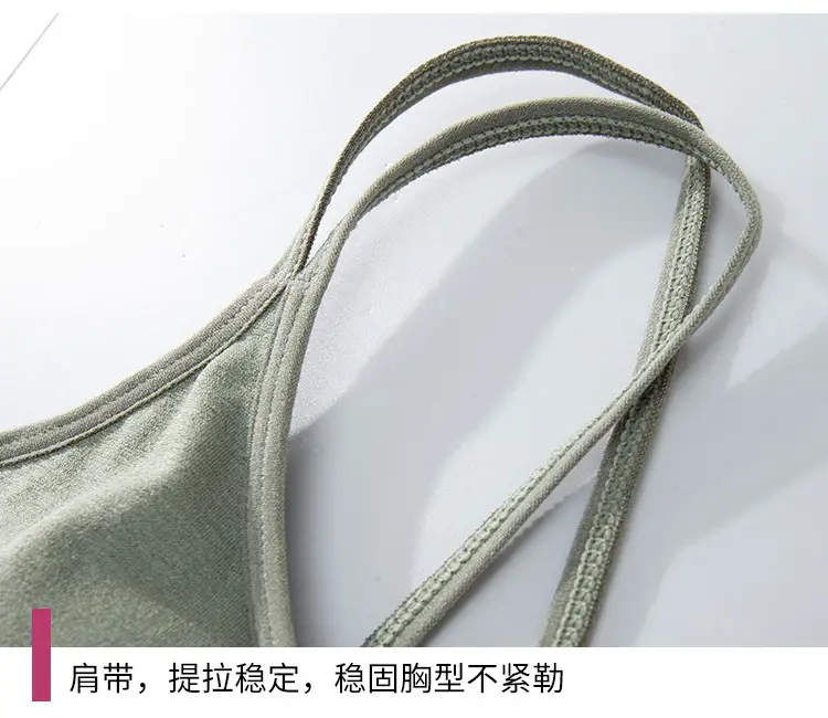 Blue Crossbody Sports Bra with Crossback Design — feature 11