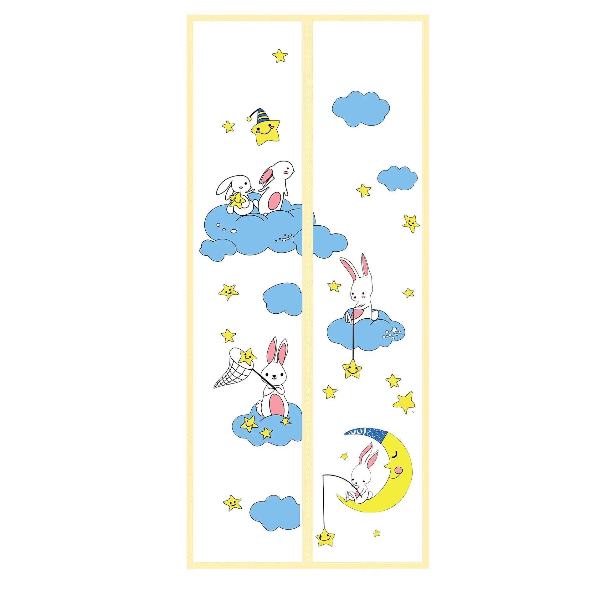 Magnetic Air Conditioner Curtain 4cm Tree Deer Design - Image 17