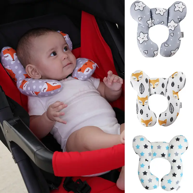 Baby Head Protection U-Shaped Pillow Stroller Car Seat Sleeping Protection - Image 30