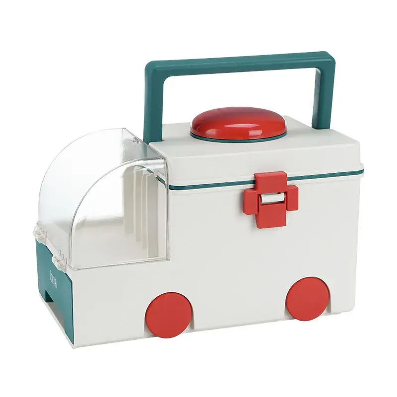 Portable Large Capacity Plastic Medicine Box with Drawer - Image 9