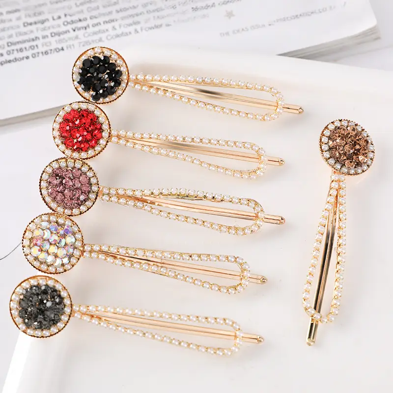 Korean Style Diamond Pearl Hairpin for Women - Image 7