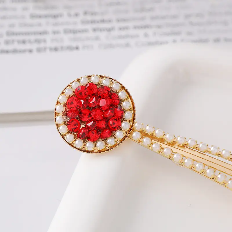 Korean Style Diamond Pearl Hairpin for Women - Image 9