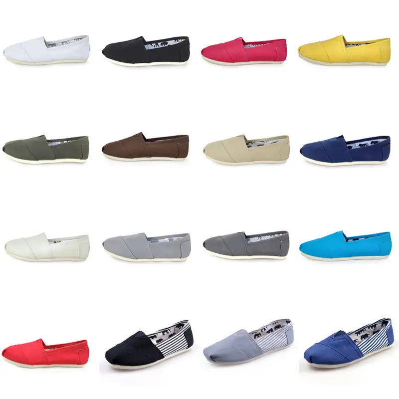 New Factory Direct Supply Canvas Shoes for Men and Women, Solid Color Thom Shoes, Thomas Cloth Shoes, Mary Shoes