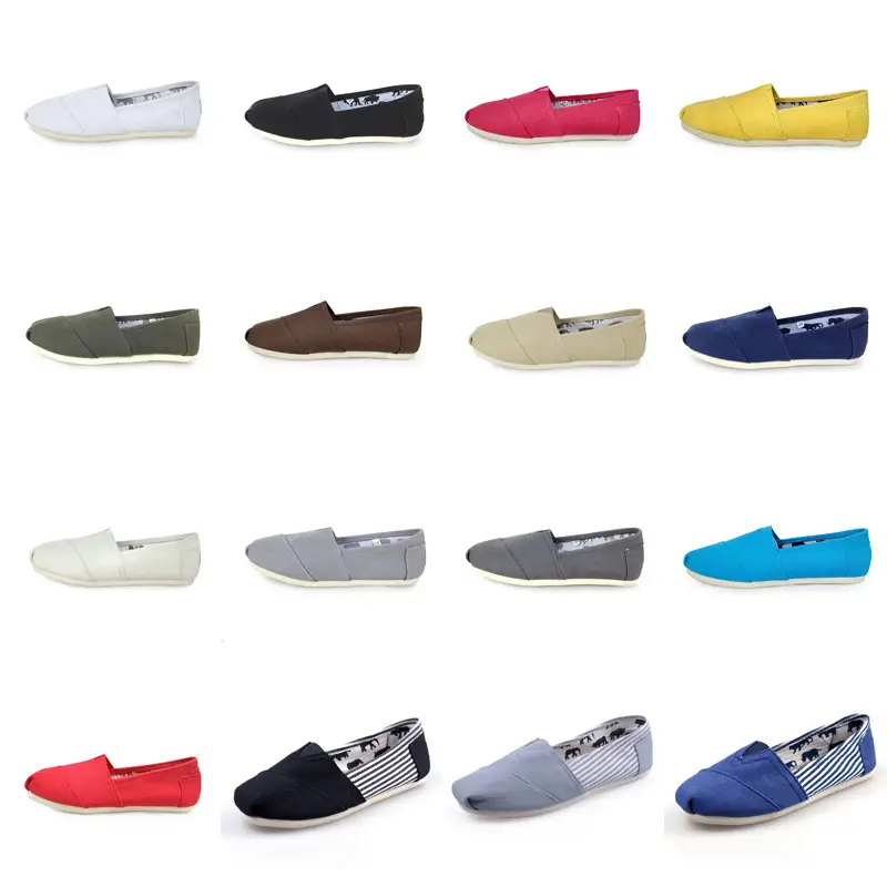New Factory Direct Supply Canvas Shoes for Men and Women, Solid Color Thom Shoes, Thomas Cloth Shoes, Mary Shoes