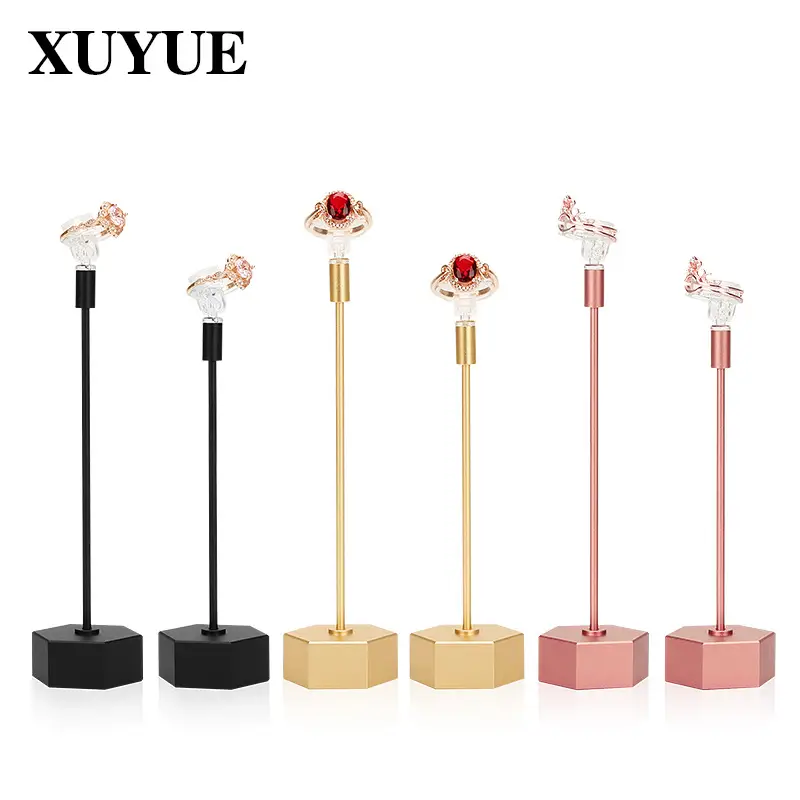 Iron Earrings Display Stand 16cm Rose Gold - Image 15
