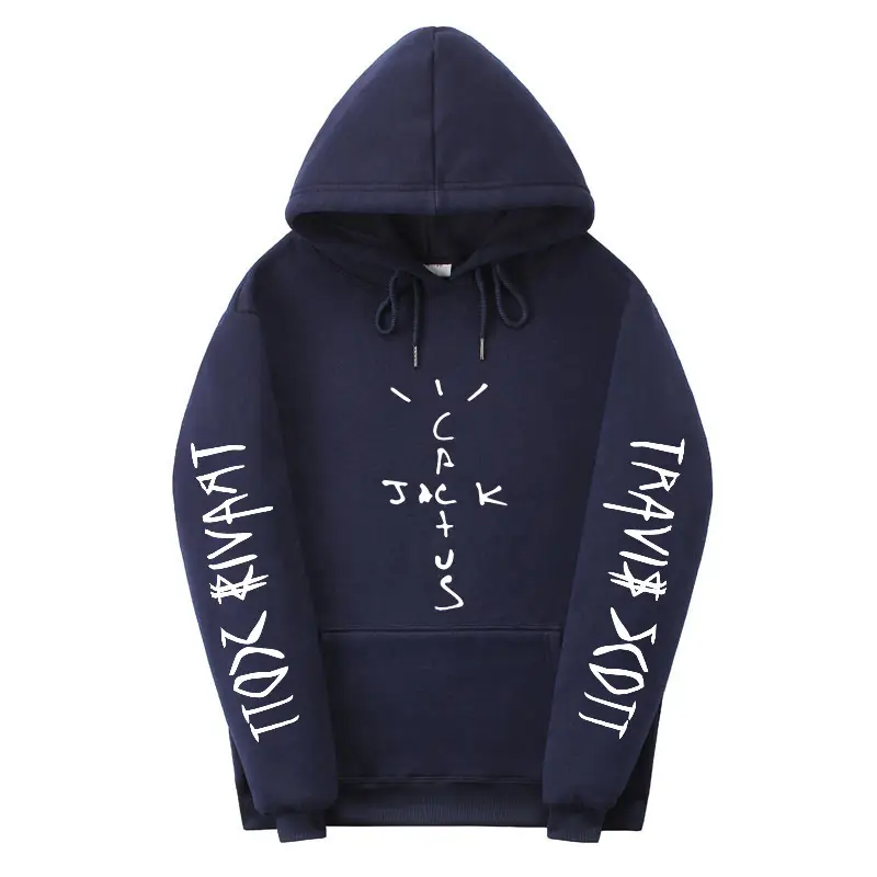 Black Cross-Border Hoodie with Heat Transfer Design — feature 6