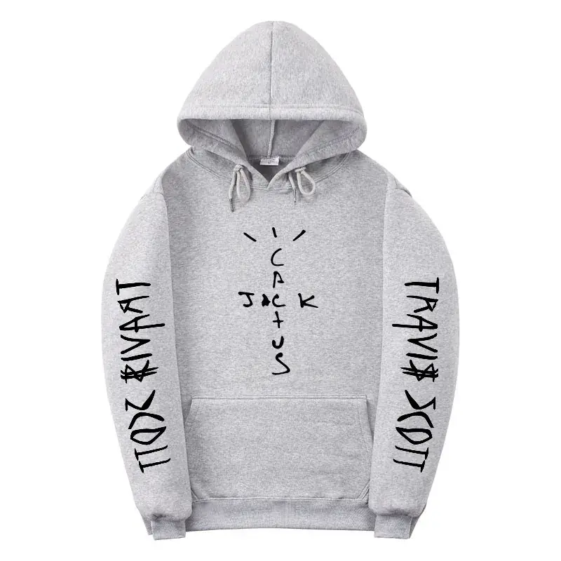 Black Cross-Border Hoodie with Heat Transfer Design - Image 2