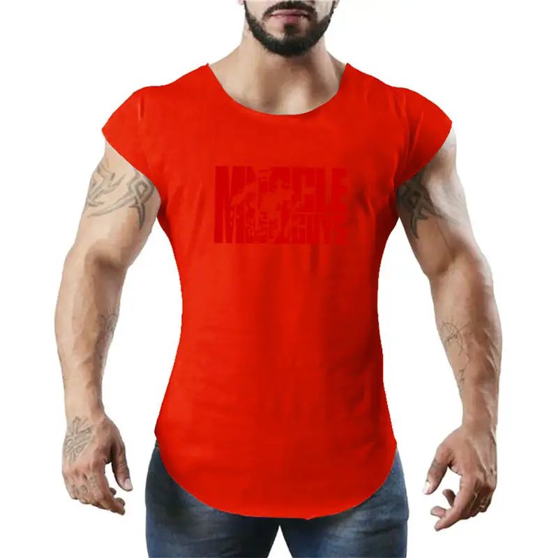 Men White Bat Sleeve Top Gym T-Shirt Loose Breathable