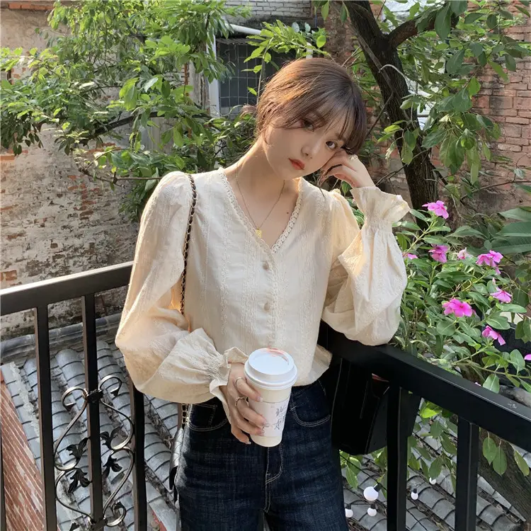 Gentle Long Sleeve Shirt for Women Spring Autumn 2025 - Image 3