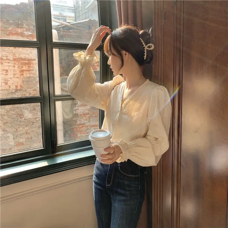 Gentle Long Sleeve Shirt for Women Spring Autumn 2025 — feature 11