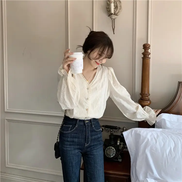 Gentle Long Sleeve Shirt for Women Spring Autumn 2025 — feature 12