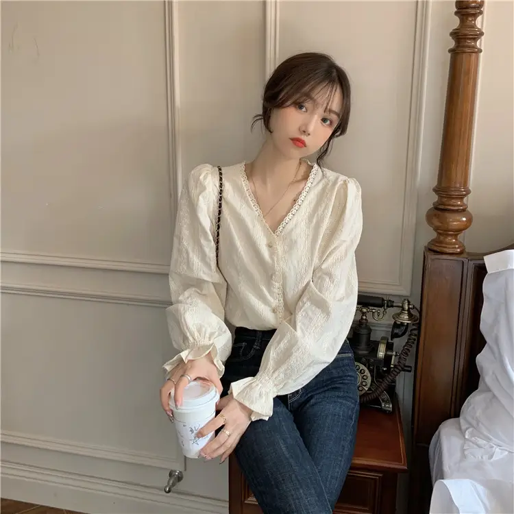 Gentle Long Sleeve Shirt for Women Spring Autumn 2025 — feature 13