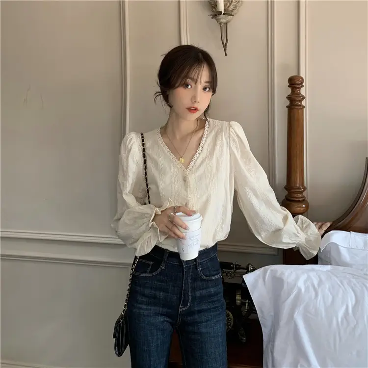 Gentle Long Sleeve Shirt for Women Spring Autumn 2025 — feature 15
