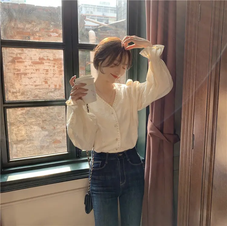 Gentle Long Sleeve Shirt for Women Spring Autumn 2025 — feature 5