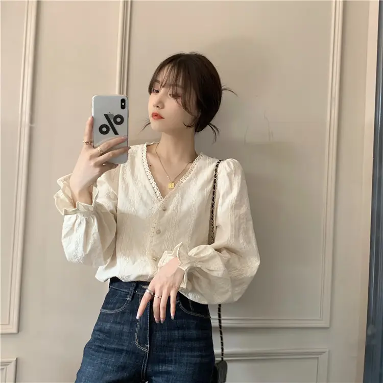 Gentle Long Sleeve Shirt for Women Spring Autumn 2025 — feature 7