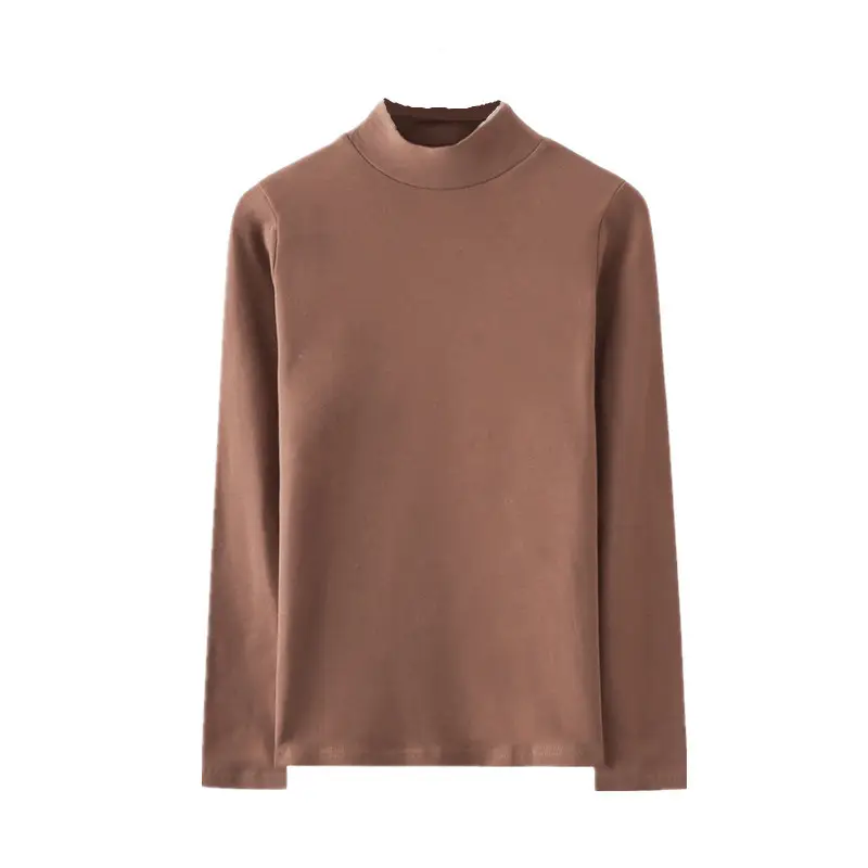 Women's Pink Fleece Lined Half Collar Top Long Sleeve - Image 11