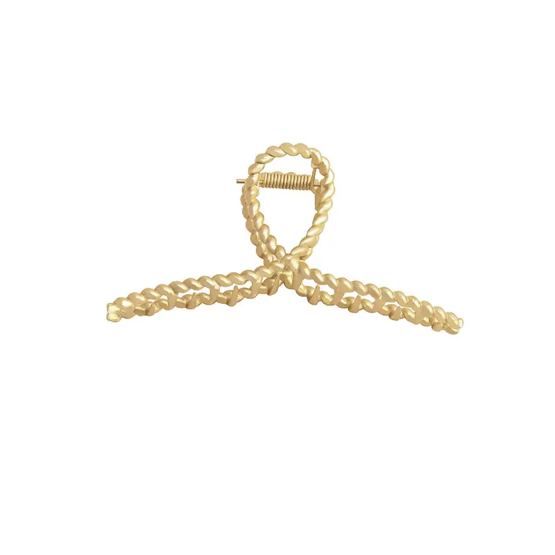Korean Ins Large Shark Clip Hair Accessory Gold - Image 20