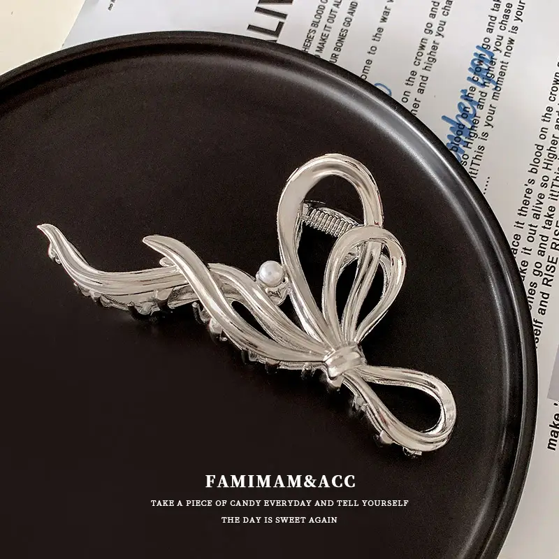 Korean Ins Large Shark Clip Hair Accessory Gold - Image 12