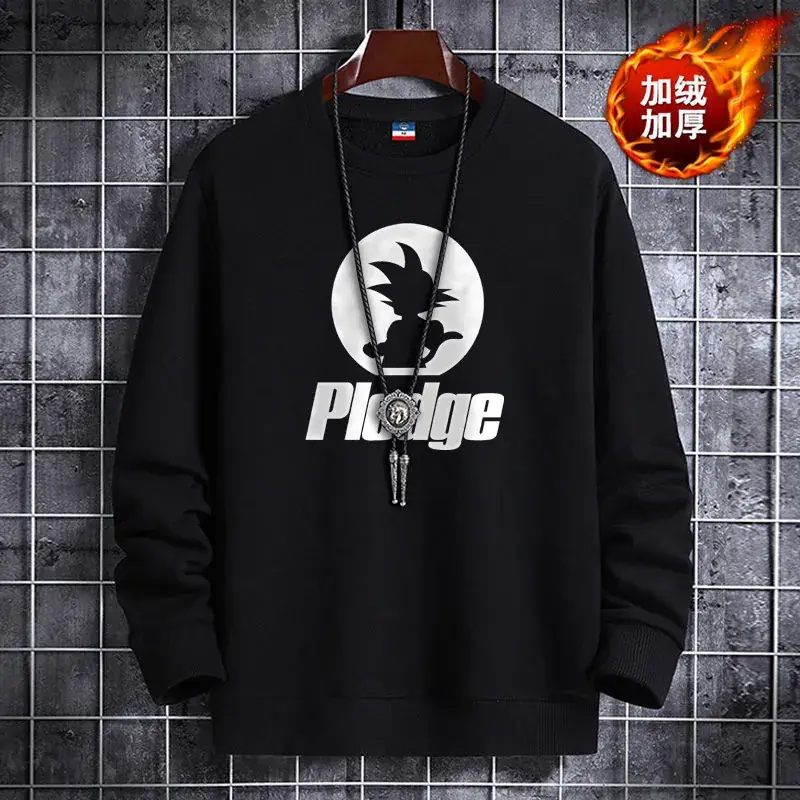 Men's Fleece Lined Crewneck Vest with Anime Print - Image 10