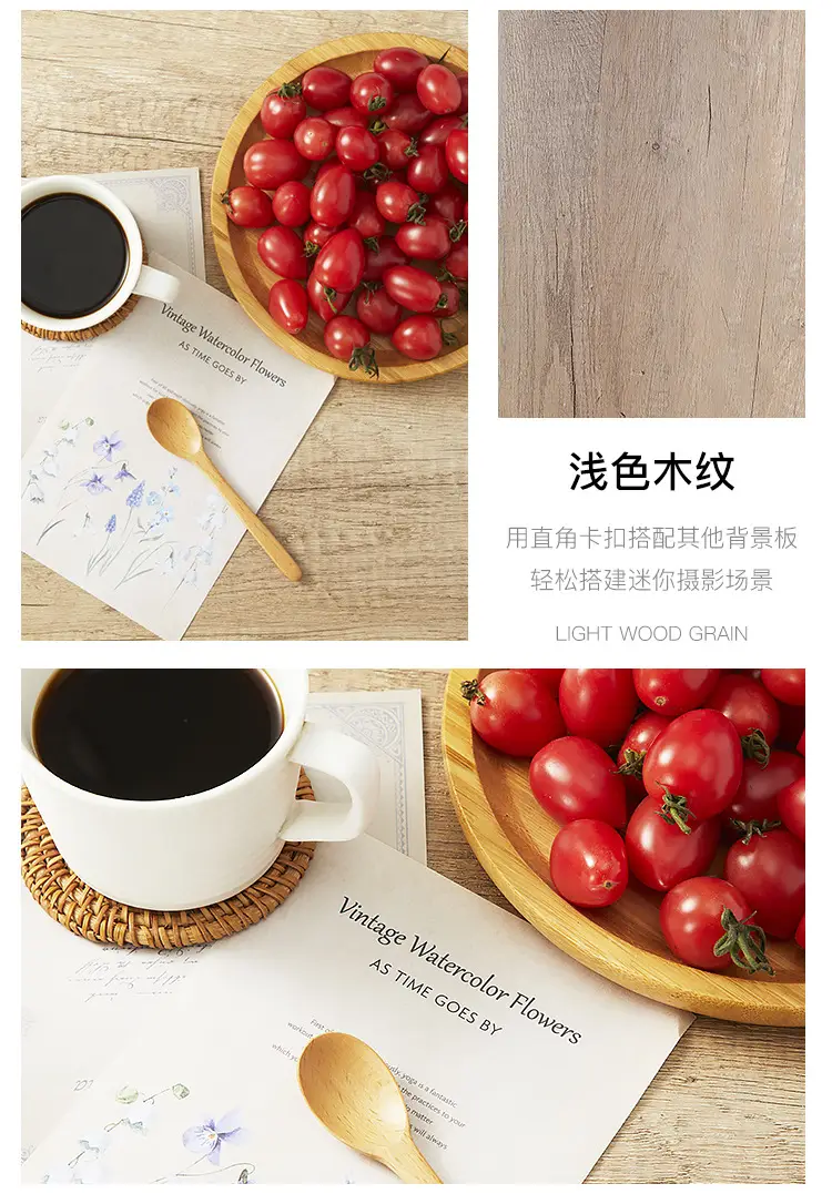 40x40cm Photo Board Waterproof Wood Grain Background — feature 18