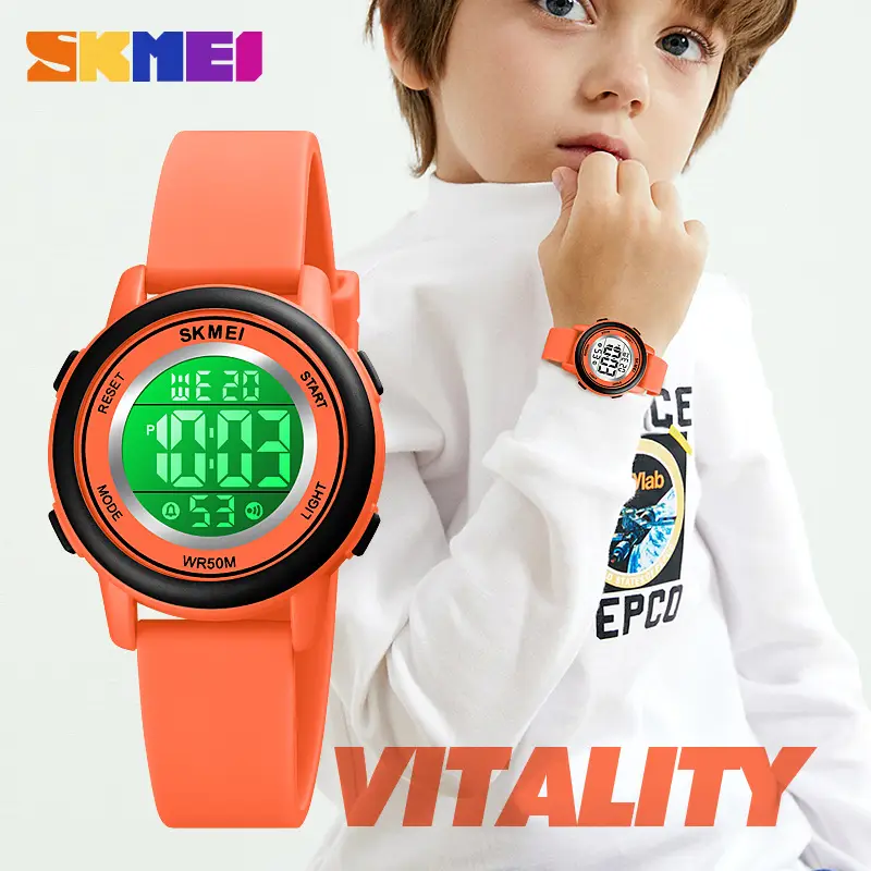 Kids Digital Watch Silicone Gel Light Blue - Image 12