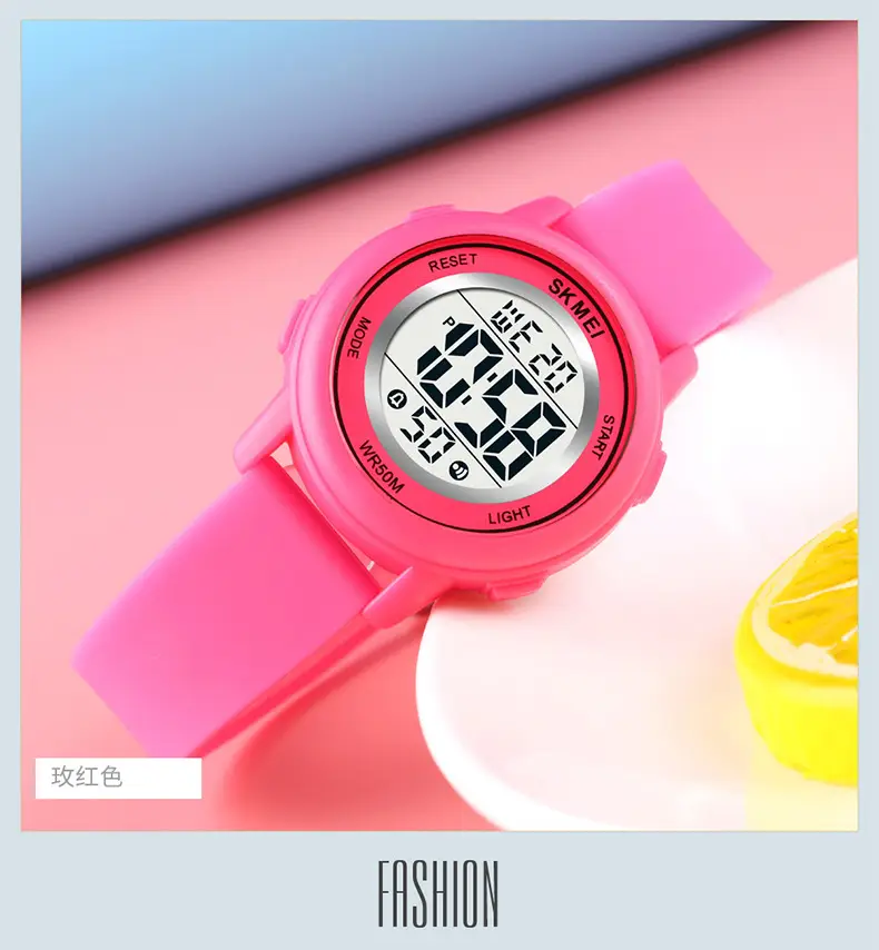 Kids Digital Watch Silicone Gel Light Blue — feature 20