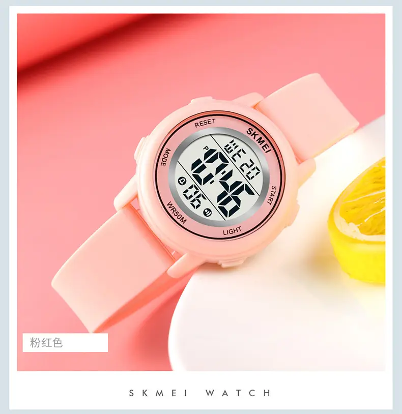 Kids Digital Watch Silicone Gel Light Blue — feature 22
