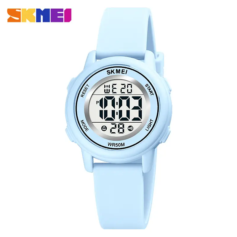 Kids Digital Watch Silicone Gel Light Blue - Image 5