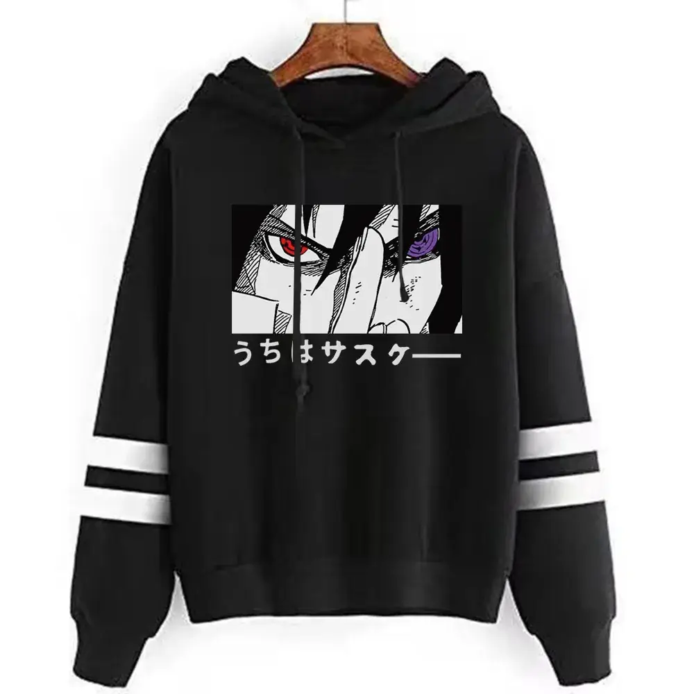 Naruto Graphic Hoodie for Men Black Parallel Bar Design - Image 18