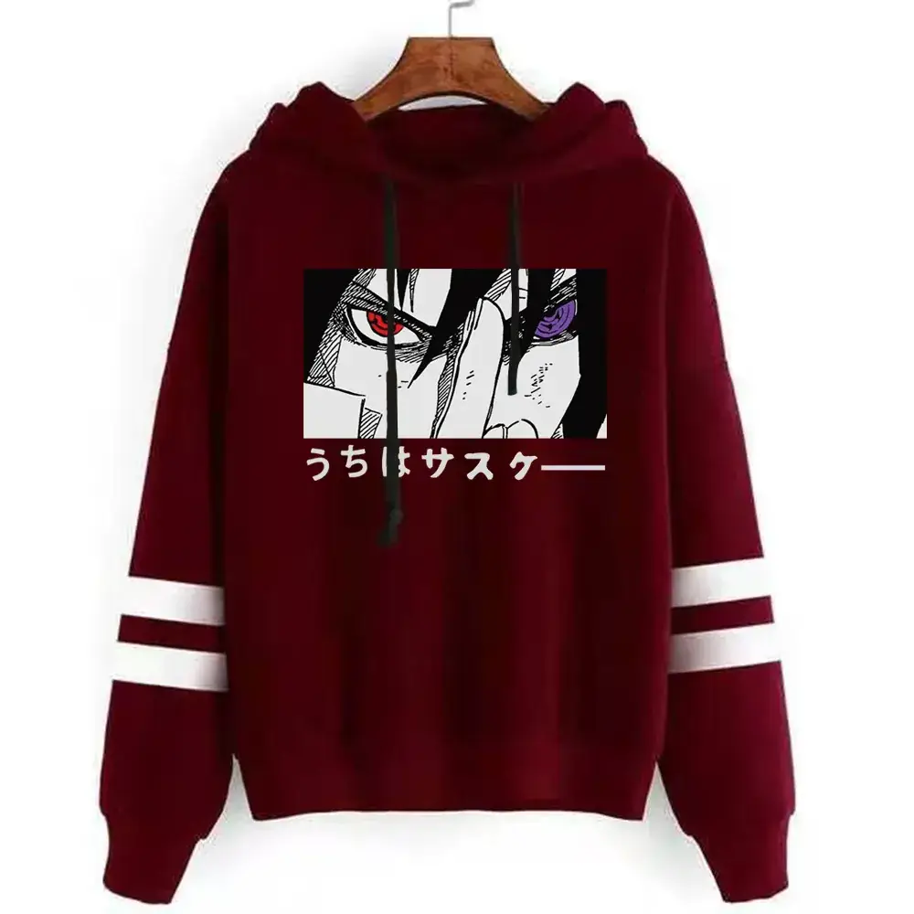 Naruto Graphic Hoodie for Men Black Parallel Bar Design - Image 20