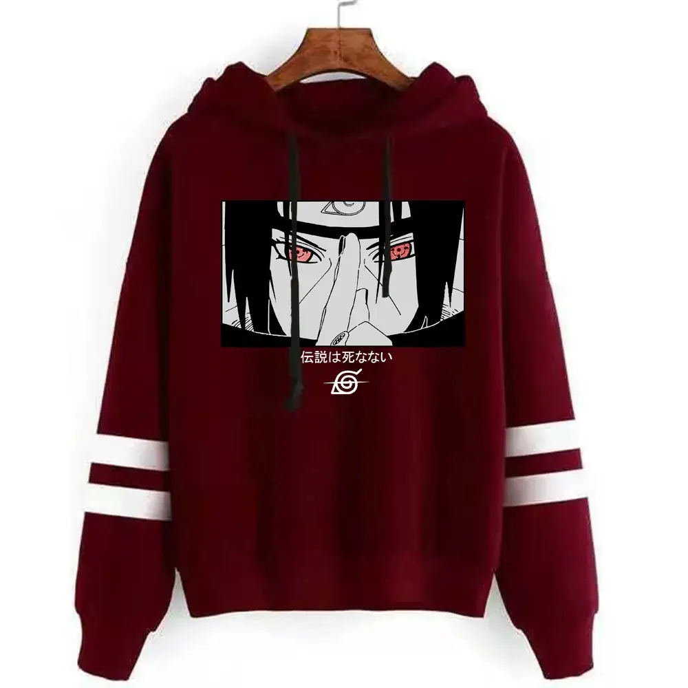 Naruto Graphic Hoodie for Men Black Parallel Bar Design - Image 5