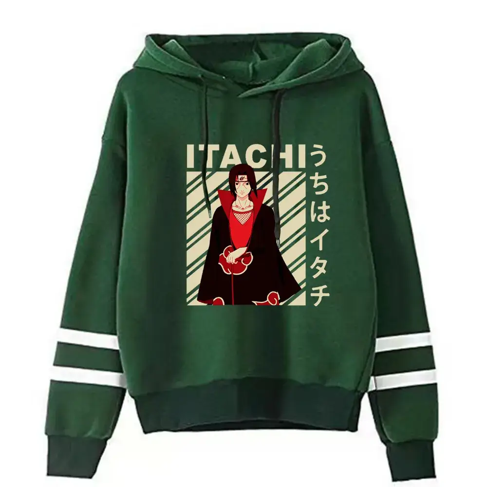 Naruto Graphic Hoodie for Men Black Parallel Bar Design - Image 9