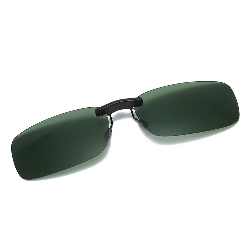 Men Yellow Clip-On Sunglasses with Polarized Lens - Image 2